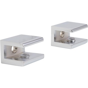 image:imageKingston Brass BAB1011 Levitas Glass Shelf Clamp Polished Chrome