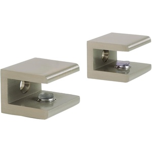 image:imageKingston Brass BAB1016 Levitas Glass Shelf Clamp Polished NickelBrushed Nickel