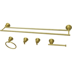 image:imageKingston Brass BAH821330478SB Concord 5Piece Bathroom Accessory Set Brushed BrassBrushed Brass