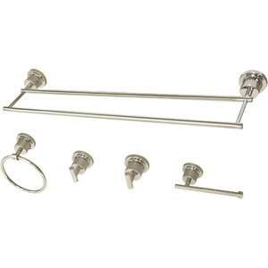 image:imageKingston Brass BAH821330478SB Concord 5Piece Bathroom Accessory Set Brushed BrassPolished Nickel