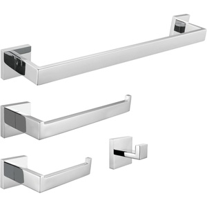 image:imageKingston Brass BAHK602478C Lasdun 4Piece 18Inch Towel Bar Bathroom Accessory Set in Polished ChromePolished Chrome