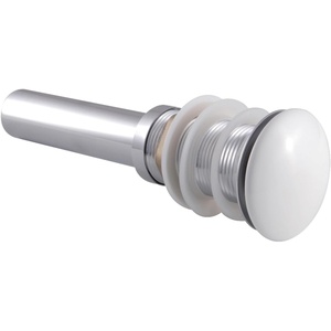 image:imageKingston Brass EV7001WT Push PopUp Drain without Overflow 22 Gauge Polished ChromeWhite