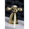 image:imageKingston Brass KB1797AXBS 8Inch Widespread Kitchen Faucet with Brass Sprayer Brushed BrassBrushed Brass