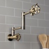 image:imageKingston Brass KS4100RX Belknap Wall Mount Pot Filler Matte BlackAntique Brass
