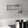 image:imageKingston Brass KS4100RX Belknap Wall Mount Pot Filler Matte BlackBrushed Nickel