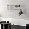 image:imageKingston Brass KS4100RX Belknap Wall Mount Pot Filler Matte BlackBrushed Nickel