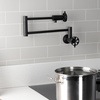 image:imageKingston Brass KS4100RX Belknap Wall Mount Pot Filler Matte BlackMatte Black