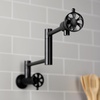 image:imageKingston Brass KS4100RX Belknap Wall Mount Pot Filler Matte BlackMatte Black