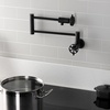 image:imageKingston Brass KS4100RX Belknap Wall Mount Pot Filler Matte BlackMatte Black