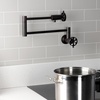 image:imageKingston Brass KS4100RX Belknap Wall Mount Pot Filler Matte BlackOil Rubbed Bronze