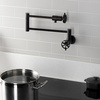 image:imageKingston Brass KS4100RX Belknap Wall Mount Pot Filler Matte BlackOil Rubbed Bronze