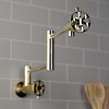 image:imageKingston Brass KS4100RX Belknap Wall Mount Pot Filler Matte BlackPolished Brass