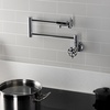 image:imageKingston Brass KS4100RX Belknap Wall Mount Pot Filler Matte BlackPolished Chrome