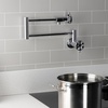 image:imageKingston Brass KS4100RX Belknap Wall Mount Pot Filler Matte BlackPolished Chrome