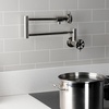 image:imageKingston Brass KS4100RX Belknap Wall Mount Pot Filler Matte BlackPolished Nickel