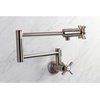 image:imageKingston Brass KS4107ZX Millennium Wall Mount Pot Filler Brushed BrassBrushed Nickel