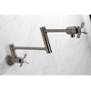 image:imageKingston Brass KS4107ZX Millennium Wall Mount Pot Filler Brushed BrassBrushed Nickel