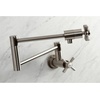 image:imageKingston Brass KS4107ZX Millennium Wall Mount Pot Filler Brushed BrassBrushed Nickel