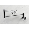 image:imageKingston Brass KS4107ZX Millennium Wall Mount Pot Filler Brushed BrassPolished Chrome