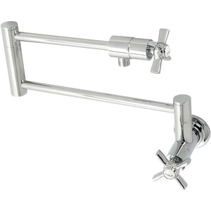 image:imageKingston Brass KS4107ZX Millennium Wall Mount Pot Filler Brushed BrassPolished Chrome