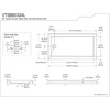 image:imageKingston Brass VTSB60324L 60 x 32 Acrylic Double Threshold Shower Base with Left Drain Glossy White