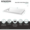 image:imageKingston Brass VTSB60324L 60 x 32 Acrylic Double Threshold Shower Base with Left Drain Glossy White