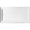 image:imageKingston Brass VTSB60324L 60 x 32 Acrylic Double Threshold Shower Base with Left Drain Glossy White