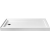 image:imageKingston Brass VTSB60324L 60 x 32 Acrylic Double Threshold Shower Base with Left Drain Glossy White