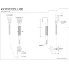 image:imageKingston Brass KX1036SE Restoration Hand Shower Kit Polished Nickel