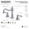 image:imageKingston Brass KS1976AL Heritage Widespread Bathroom Faucet Polished Nickel 756 x 744 x 244Polished Chrome
