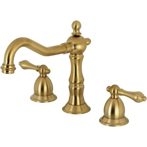 image:imageKingston Brass KS1976AL Heritage Widespread Bathroom Faucet Polished Nickel 756 x 744 x 244Brushed Brass