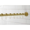 image:imageKingston Brass KSR607 Edenscape 72Inch Adjustable Stainless Steel Shower Curtain Rod with Rings Brushed Brass