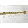 image:imageKingston Brass KSR607 Edenscape 72Inch Adjustable Stainless Steel Shower Curtain Rod with Rings Brushed Brass
