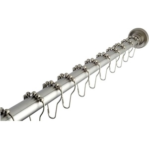 image:imageKingston Brass KSR608 Edenscape 72 Adjustable Stainless Steel Shower Curtain Rod 60 Length Brushed Nickel