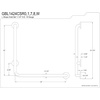 image:imageKingston Brass GBL1224CSRW 24x 24 LShaped Grab Bar  Right Hand WhiteBrushed Nickel