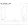 image:imageKingston Brass GBL1224CSRW 24x 24 LShaped Grab Bar  Right Hand WhiteMirror