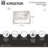 image:imageKingston Brass LB20157 Grotto 20 Ceramic Undermount Bathroom Sink White