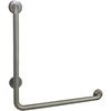 image:imageKingston Brass GBL1224CSRW 24x 24 LShaped Grab Bar  Right Hand WhiteBrushed Nickel