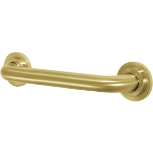 image:imageKingston Brass DR414122 Designer Trimscape Manhattan Decor 12Inch Grab Bar with 125Inch Outer Diameter Polished BrassBrushed Brass