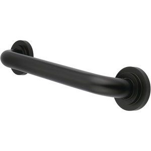 image:imageKingston Brass DR414122 Designer Trimscape Manhattan Decor 12Inch Grab Bar with 125Inch Outer Diameter Polished BrassOil Rubbed Bronze