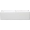 image:imageGourmetier GKFA361810SQD Solid Surface Double Bowl Farmhouse Kitchen Sink Matte White