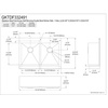 image:imageGourmetier GKTDF332491 Edinburg DropIn 33 Inch Double Bowl Kitchen Sink Brushed
