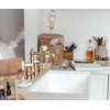 image:imageGourmetier KGKFA331810BC 33Inch x 18Inch Single Bowl ApronFront Farmhouse Kitchen Sink with Drain and Rack Matte WhiteBrushedMatte WhiteBrushed