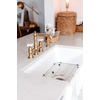 image:imageGourmetier KGKFA331810BC 33Inch x 18Inch Single Bowl ApronFront Farmhouse Kitchen Sink with Drain and Rack Matte WhiteBrushedMatte WhiteBrushed