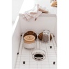 image:imageGourmetier KGKFA331810BC 33Inch x 18Inch Single Bowl ApronFront Farmhouse Kitchen Sink with Drain and Rack Matte WhiteBrushedMatte WhiteBrushed
