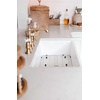 image:imageGourmetier KGKFA331810BC 33Inch x 18Inch Single Bowl ApronFront Farmhouse Kitchen Sink with Drain and Rack Matte WhiteBrushedMatte WhiteBrushed