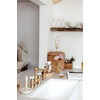 image:imageGourmetier KGKFA331810BC 33Inch x 18Inch Single Bowl ApronFront Farmhouse Kitchen Sink with Drain and Rack Matte WhiteBrushedMatte WhiteBrushed