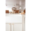 image:imageGourmetier KGKFA331810BC 33Inch x 18Inch Single Bowl ApronFront Farmhouse Kitchen Sink with Drain and Rack Matte WhiteBrushedMatte WhiteBrushed