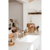 image:imageGourmetier KGKFA331810BC 33Inch x 18Inch Single Bowl ApronFront Farmhouse Kitchen Sink with Drain and Rack Matte WhiteBrushedMatte WhiteBrushed
