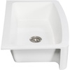 image:imageKingston Brass Gourmetier GKFA33229 Arcticstone Solid Surface 33x22 Apron Front Farmhouse Single Bowl Kitchen Sink Matte WhiteMatte White